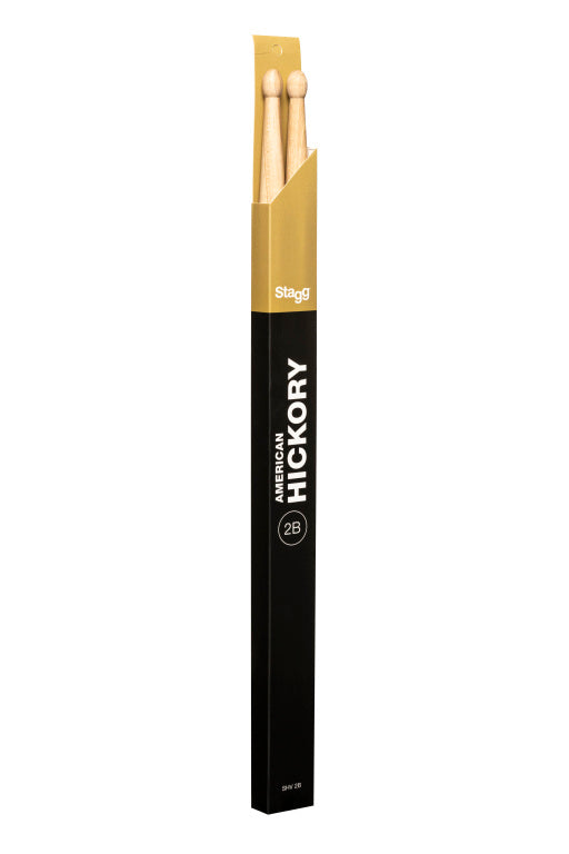 Baquetas Bateria Stagg Hickory 2B Punta Madera SHV2B_01