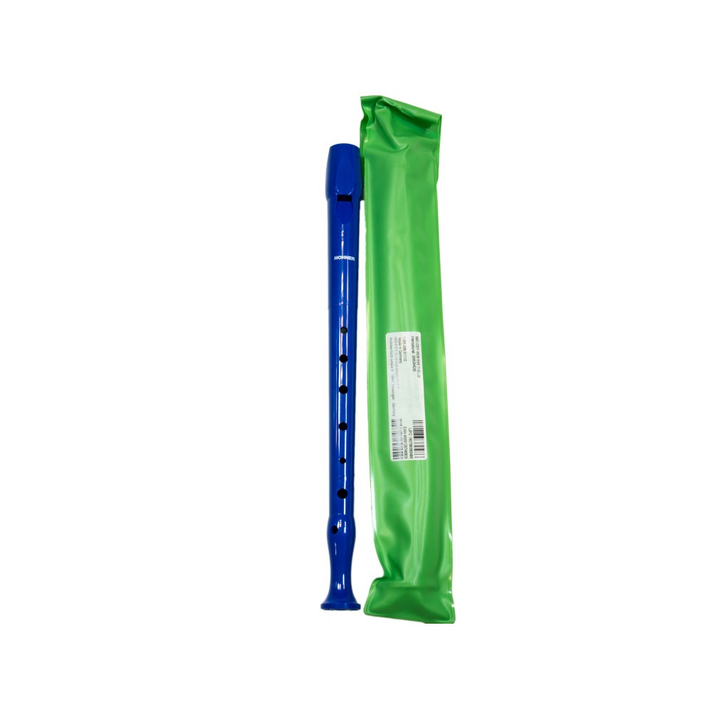 Flauta Dulce Hohner 95084DB Plastico Digitacion Alemana 1 Pieza Azul
