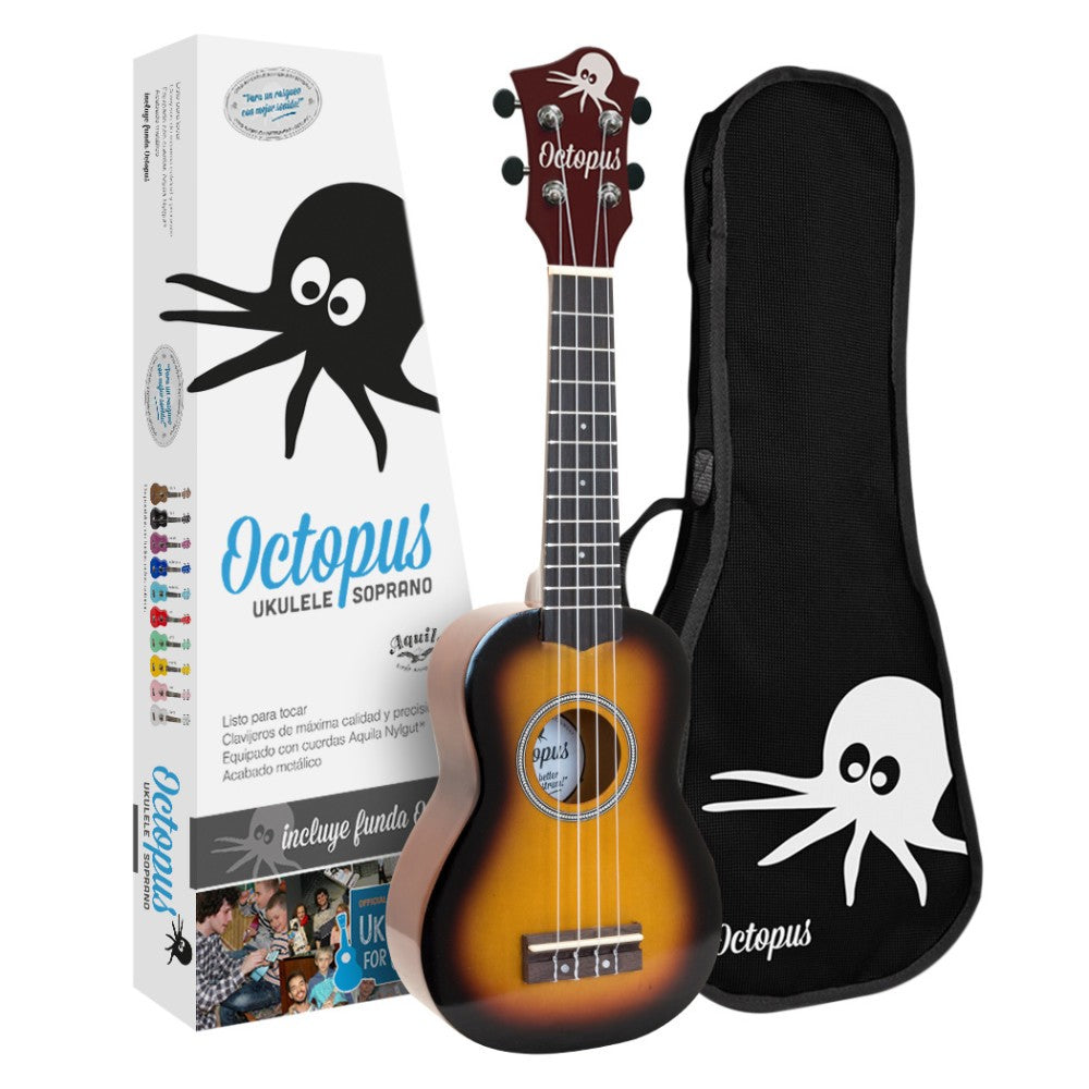 Ukelele Soprano Octopus Violin Burst UK200EXOVB