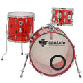 Set Bateria Santafe 20x17/14x14/10x8" Compact Rojo SC0011