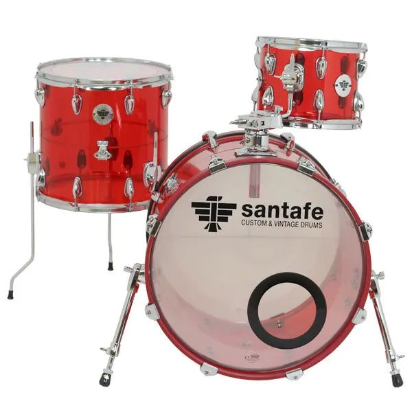 Set Bateria Santafe 20x17/14x14/10x8" Compact Transparente SC0011
