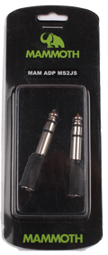 Adaptador Mammoth Minijack Estereo a Jack Estereo MAM-ADP-MS2JS