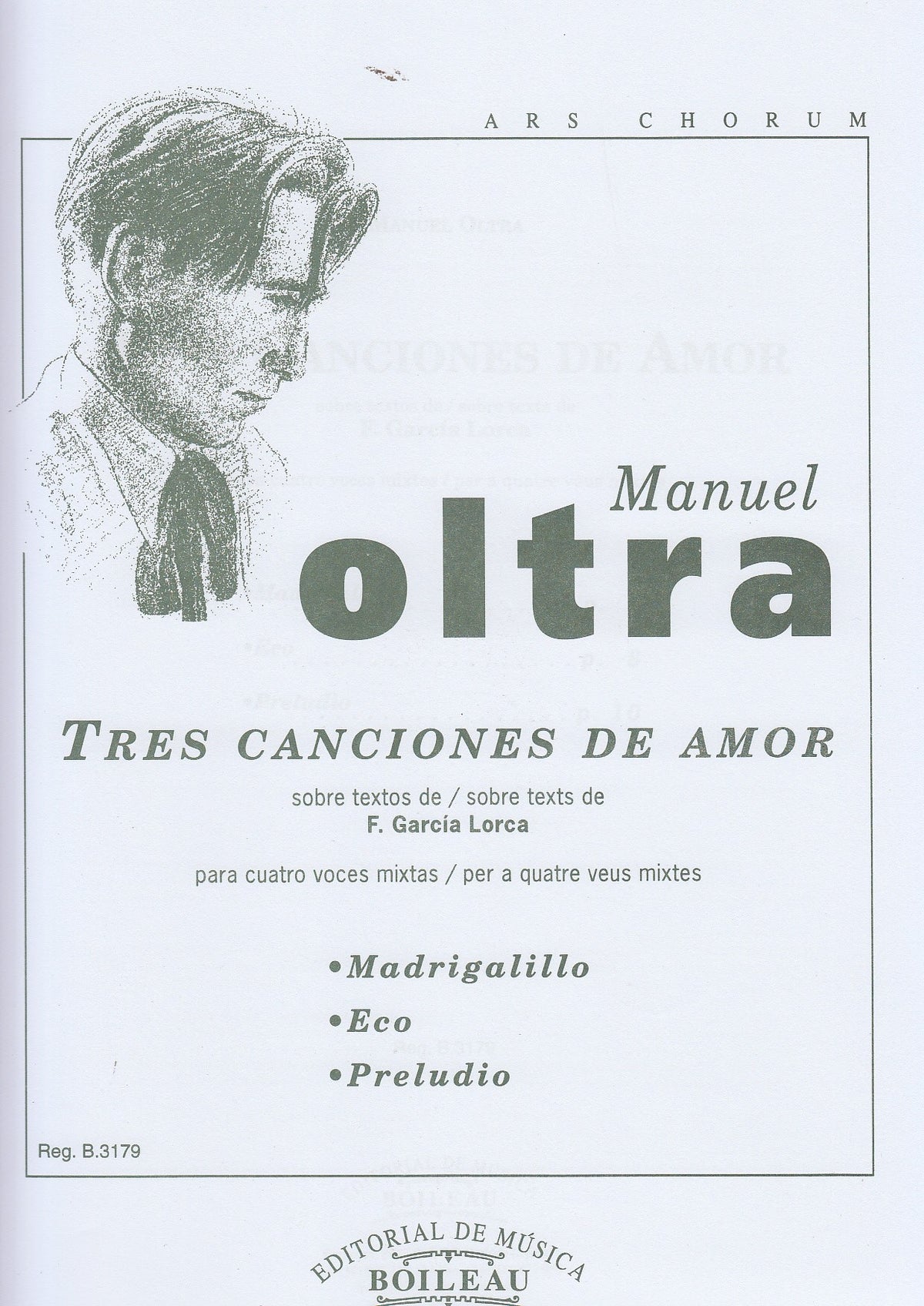 Tres canciones del amor para Coro. Oltra, M.