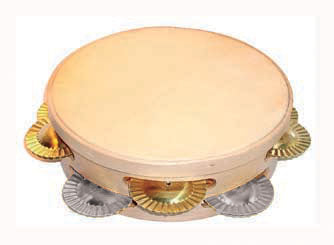 Pandereta Samba 20 cm Gallega Doble Sonaja Hojalata/Laton 4942SM