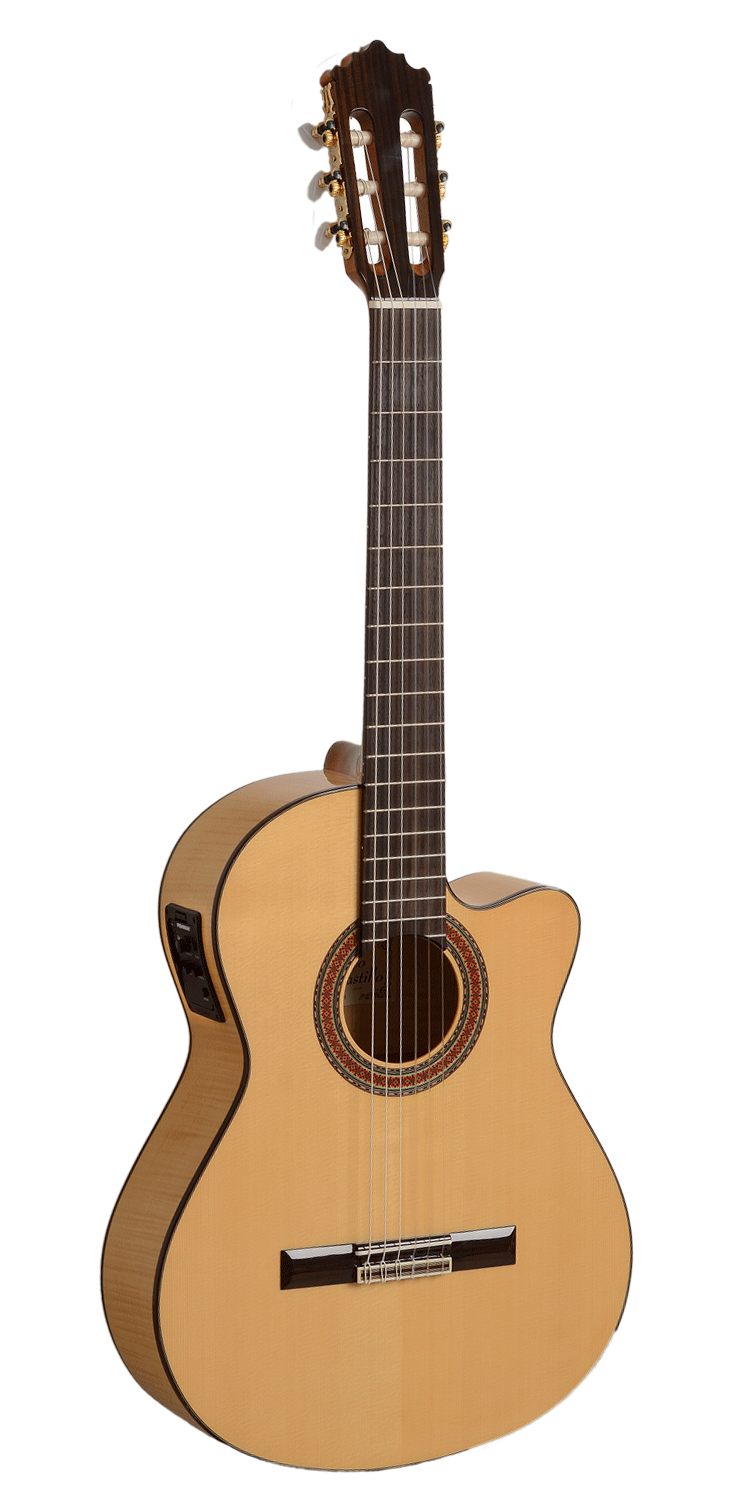 Guitarra Flamenca Electrificada Cutaway Paco Castillo 223FCE_01