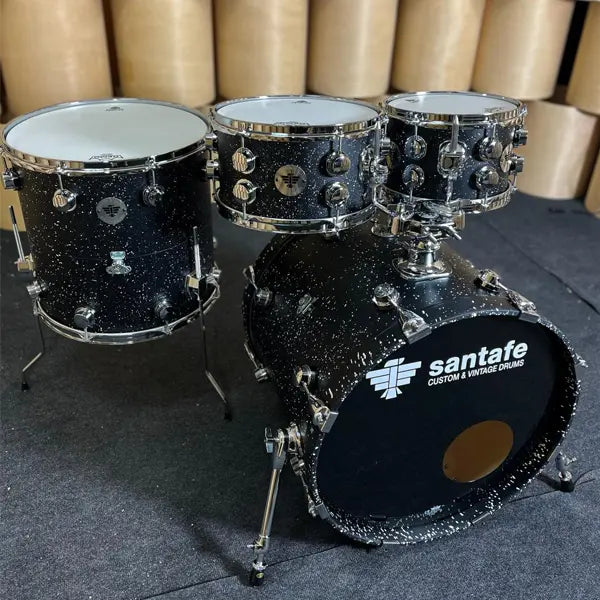 Set Bateria Santafe 22x17/16x15/12x7/10x7" Compact Black Snow