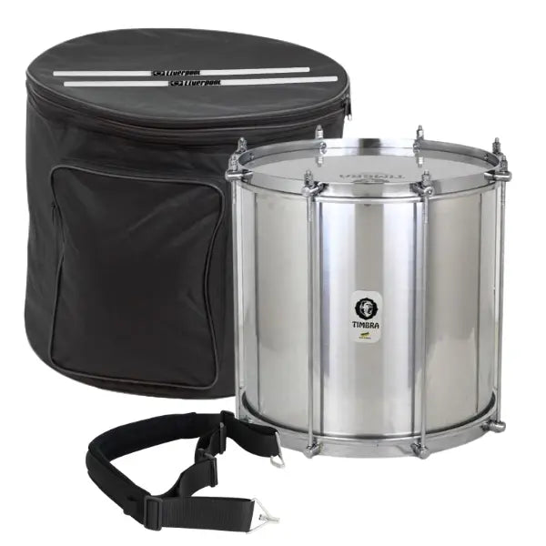 Pack Repenique Timbra 8-D +Funda+Baquetas+Correa 12"x30 Ref. TI8635