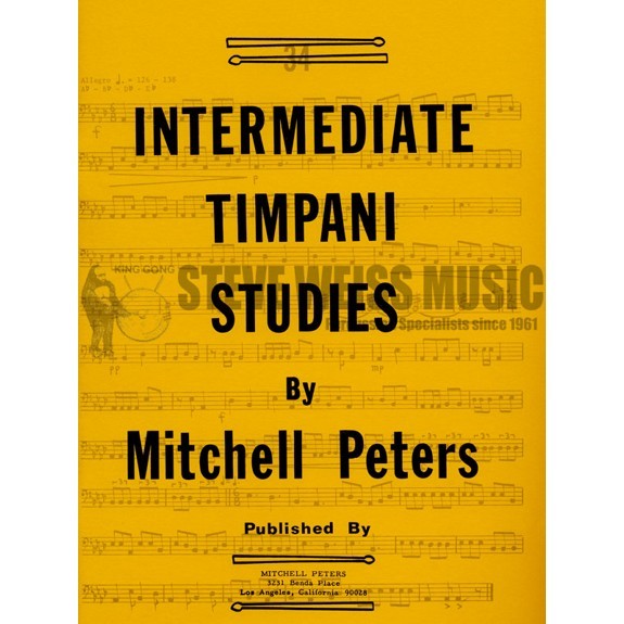 Intermediate Timpani Studies Method. Peters, M.