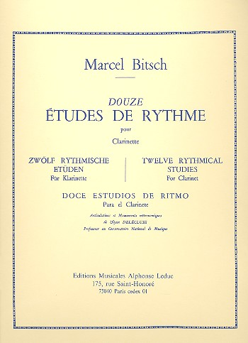 Doze Estudos de Ritmo. Bitsch, Marcel