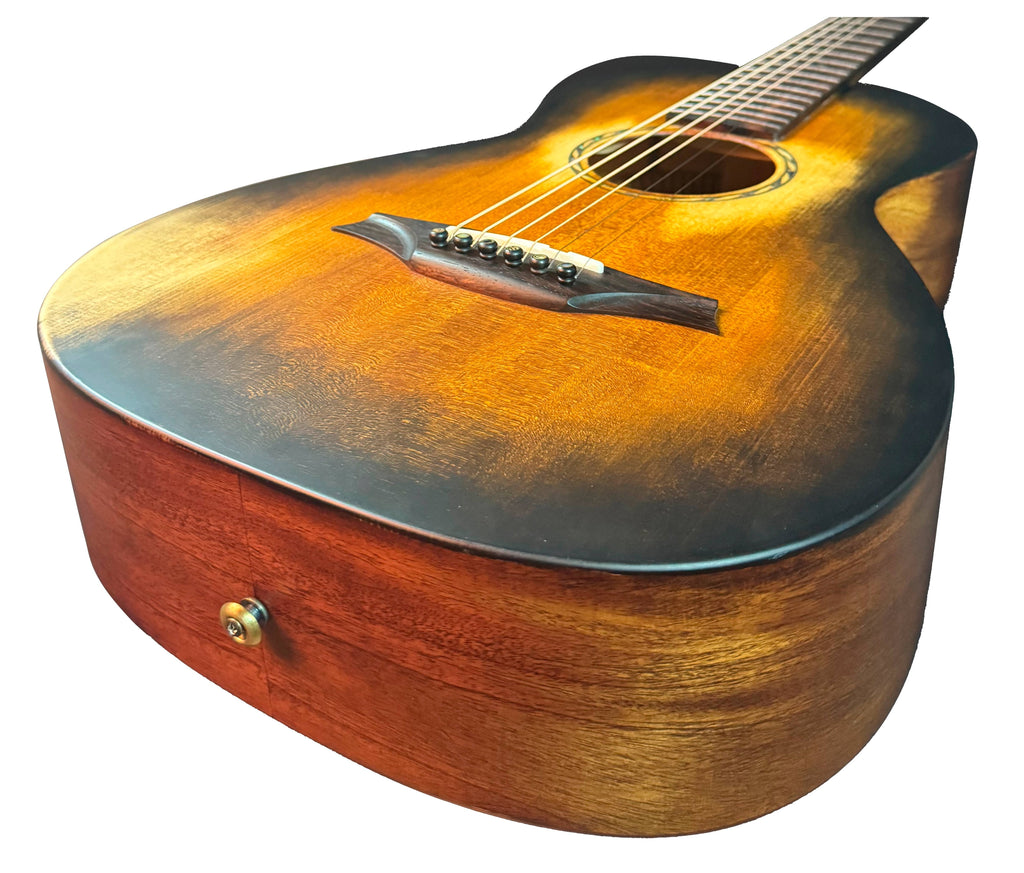 Guitarra Acustica Parlor Bromo Rocky Mountain All Solid Historic Sunburst BAR6H-HS - vista 5