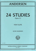 24 Studies Op. 21 para Flauta. Andersen, J.