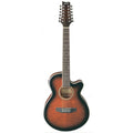 Guitarra Electroacustica 12 Cuerdas Ashton Slimline Cutaway Fishman Tobacco Sunburst SL29/12CEQTSB