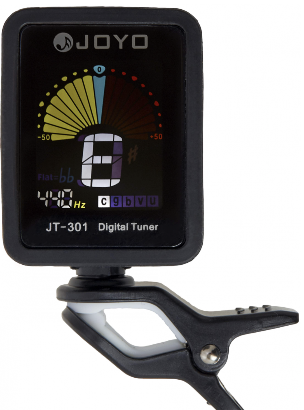 Afinador Pinza Joyo Cromatico Pantalla Color Negro JT-301-BK