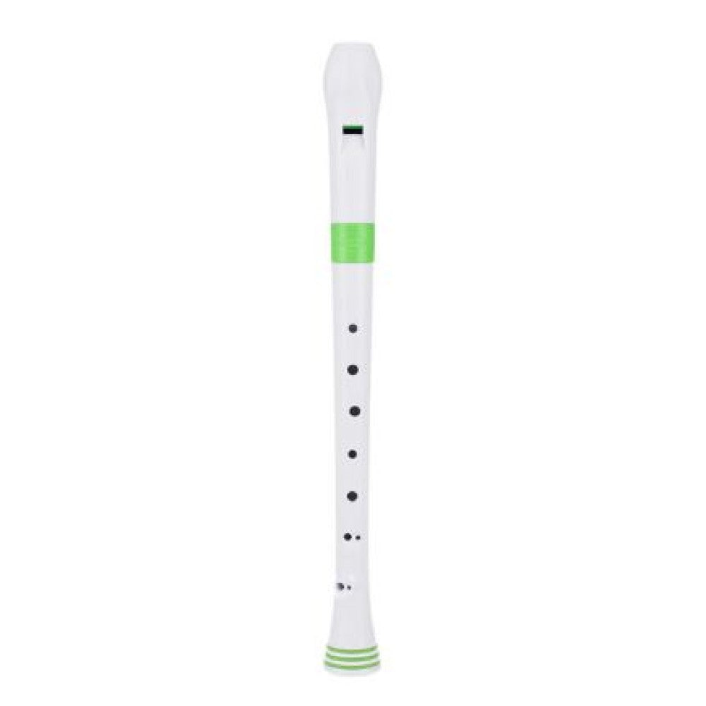 Flauta Nuvo Recorder Digitação Alemã N310RDGRG Branca/Verde