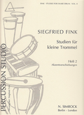 Studien für Kleine Trommel Heft: 1. Snare Drum. Fink, S.