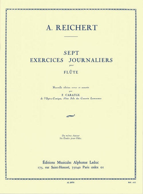Sete Exercícios Diários Op. 5. Reichert, A.