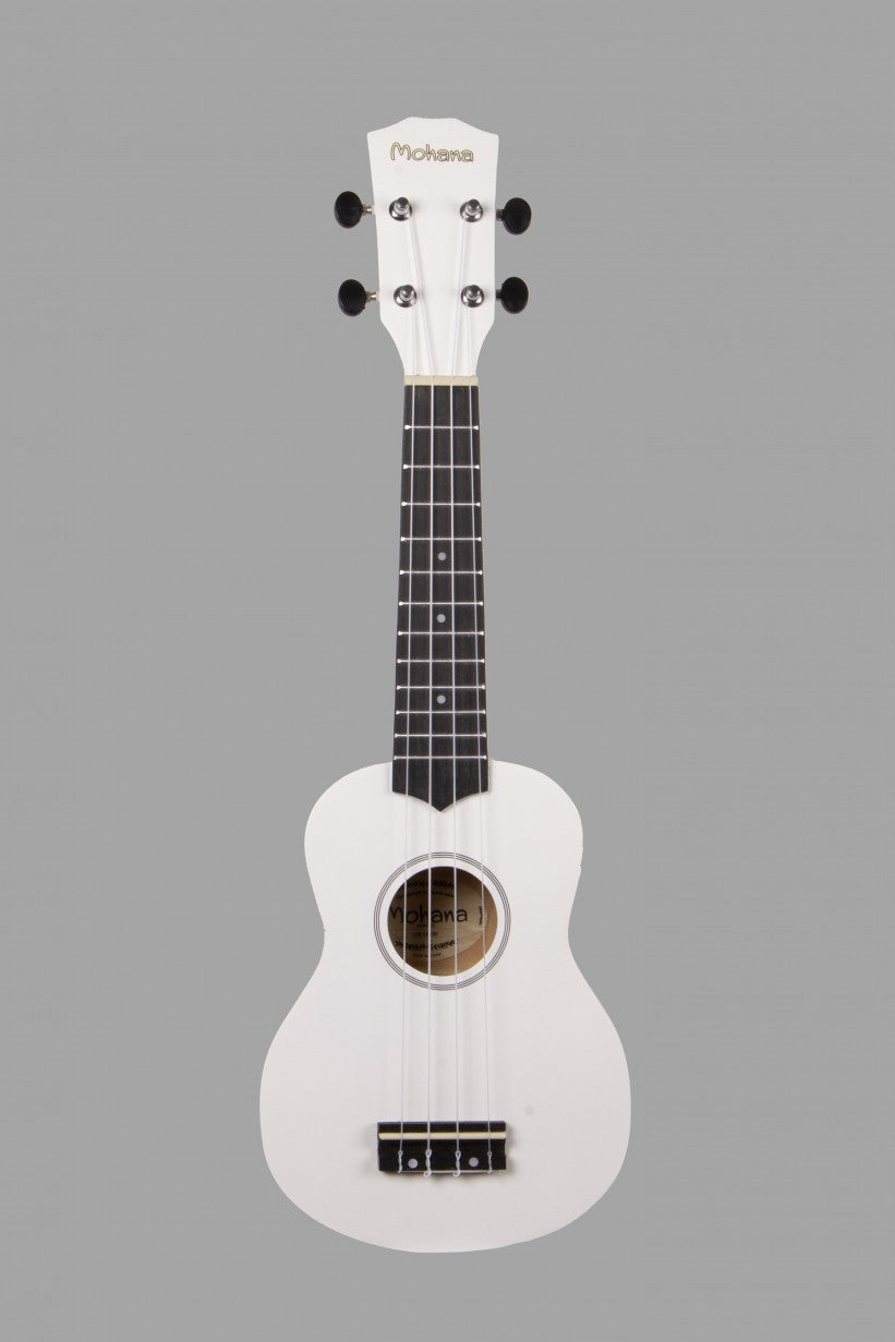 Ukelele Soprano Mohana Blanco Mate con Funda UK1MW