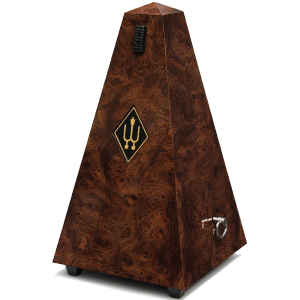 Wittner 845001 Designer Series Metronome, Decorated Walnut Burl