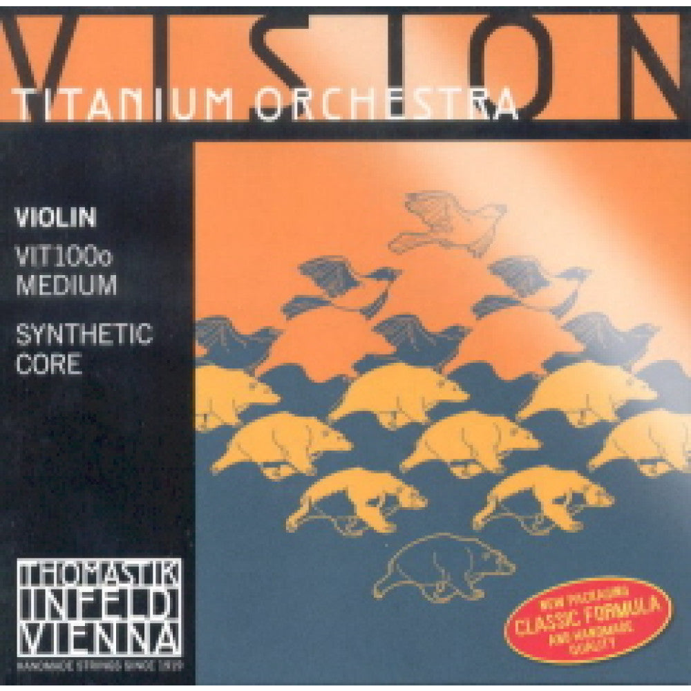 Juego Cuerdas Violín 4/4 Thomastik Vision Titanium Orchestra VIT100O