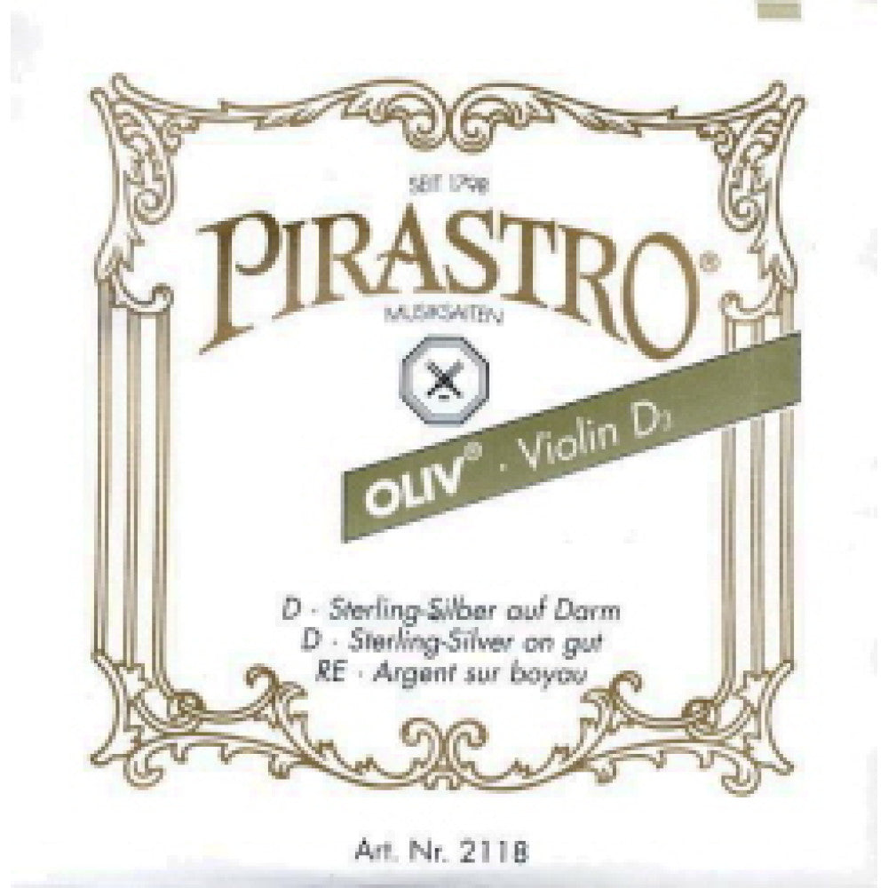 Cuerda Violin 4/4. 3Re Pirastro Oliv Plata 13¾Pm 211841