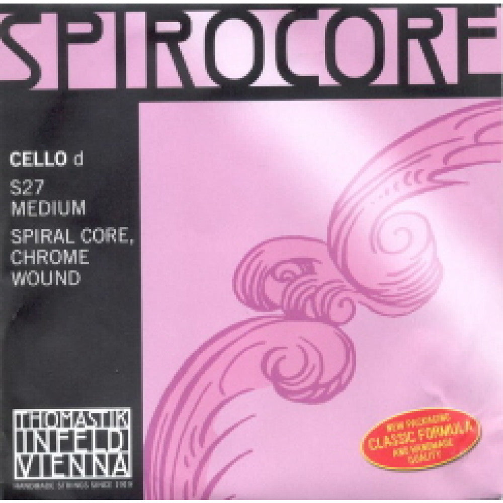 Cuerda Violoncello 4/4. 2ª Re Thomastik Spirocore S27ST Fuerte