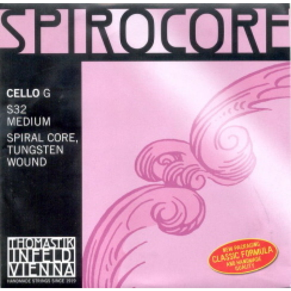 Cuerda Violoncello 4/4. 3ª Sol Thomastik Spirocore Wolframio S32ST Fuerte