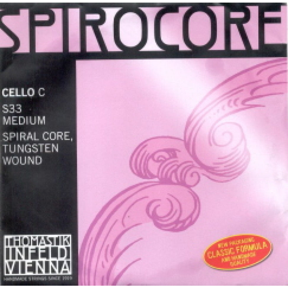 Cuerda Violoncello 4/4. 4ª Do Thomastik Spirocore Wolframio S33ST Fuerte