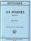113 Studies Vol. IV para Violonchelo. Dotzauer, J.