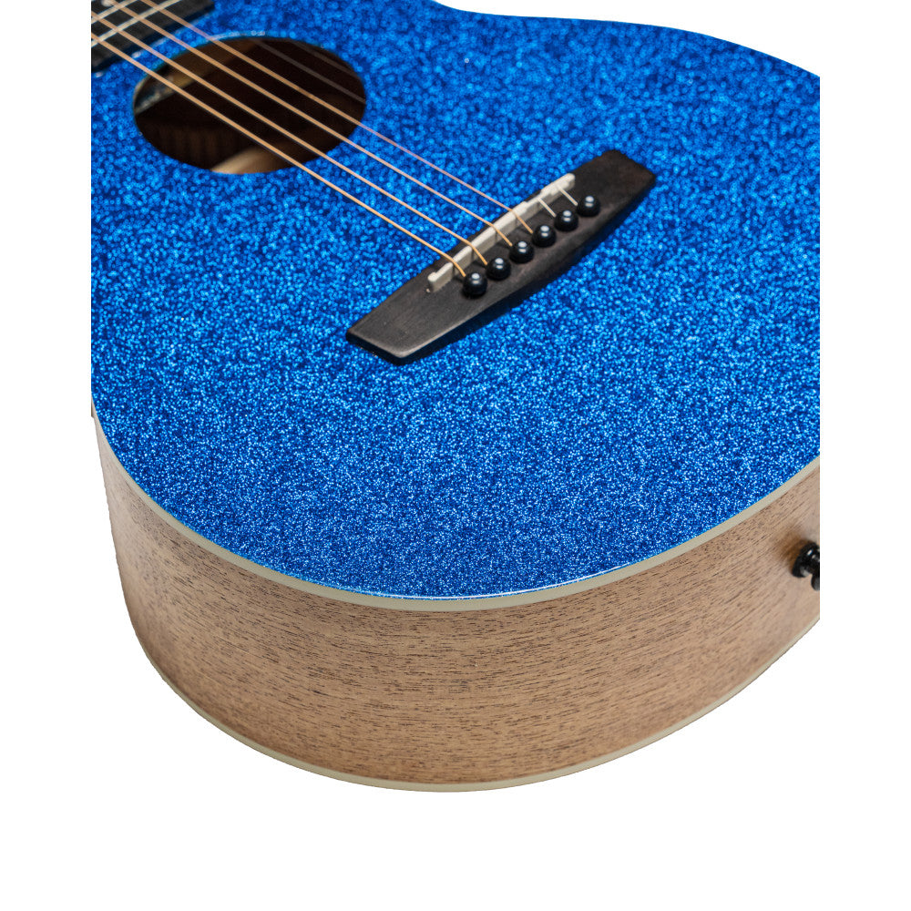 Guitarra Acustica de Viaje Bones BAC-150 Caoba Azul Brillo_02