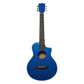 Guitarra Acustica de Viaje Bones BAC-150 Caoba Azul Brillo_01