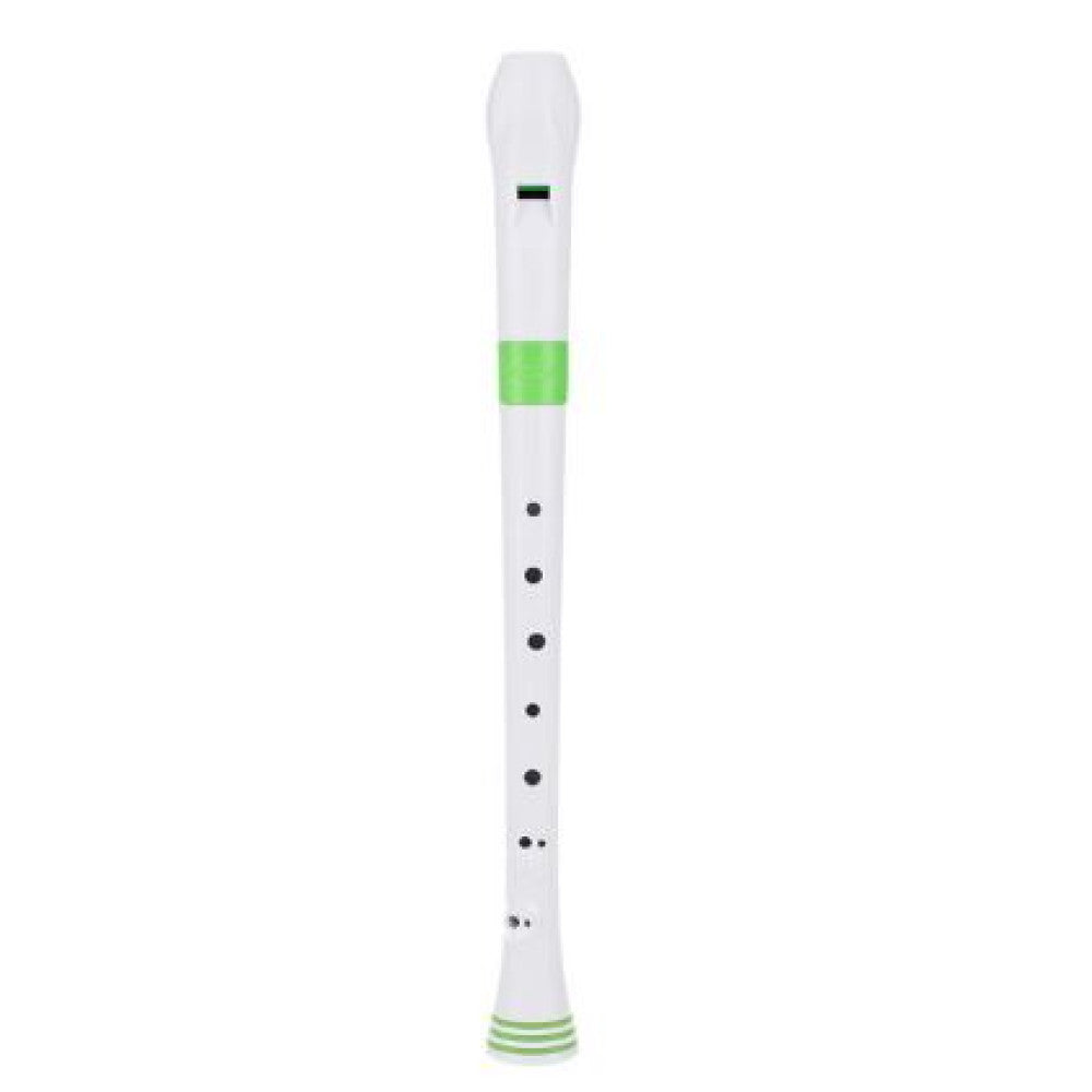Flauta Nuvo Recorder Digitação Barroca N310RDGRB Branca/Verde