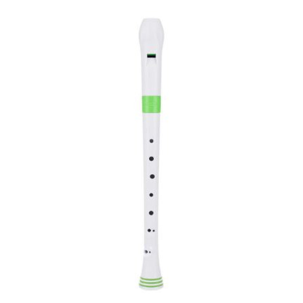 Flauta Nuvo Recorder Digitação Alemã N310RDGRG Branca/Verde