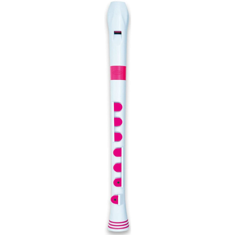 Nuvo Recorder German Fingering N320RDBWPKG White/Pink