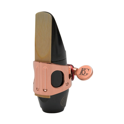 Abrazadera Saxofon Soprano BG Duo Oro Rosa LDS9 - detalle