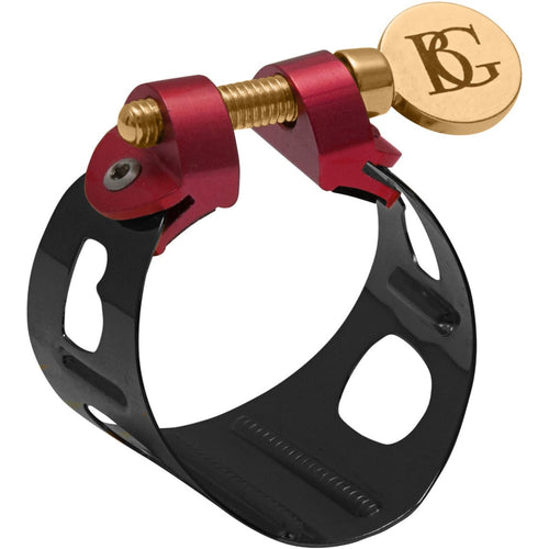 Abrazadera Saxofon Soprano BG Duo Lacada Negro LDSB