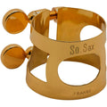 Abrazadera Saxofon Soprano Bonade M80 Lacada Oro Envejecido LSSOM80DGO