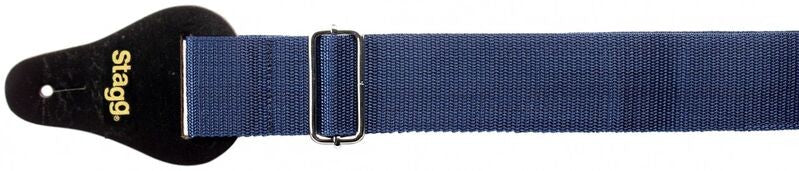 Stagg Nylon Guitar Strap Blue Shoulder Pad