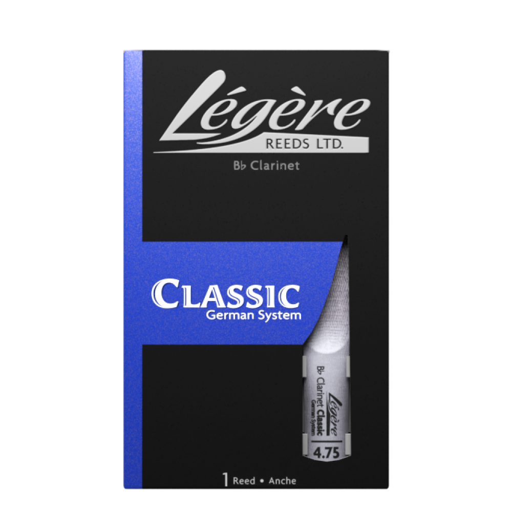 Palheta Clarinete Si bemol Alemã Legere Standard 4 3/4