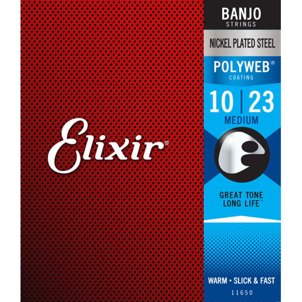 Juego Cuerdas Banjo Elixir Polyweb 11650 (1023)