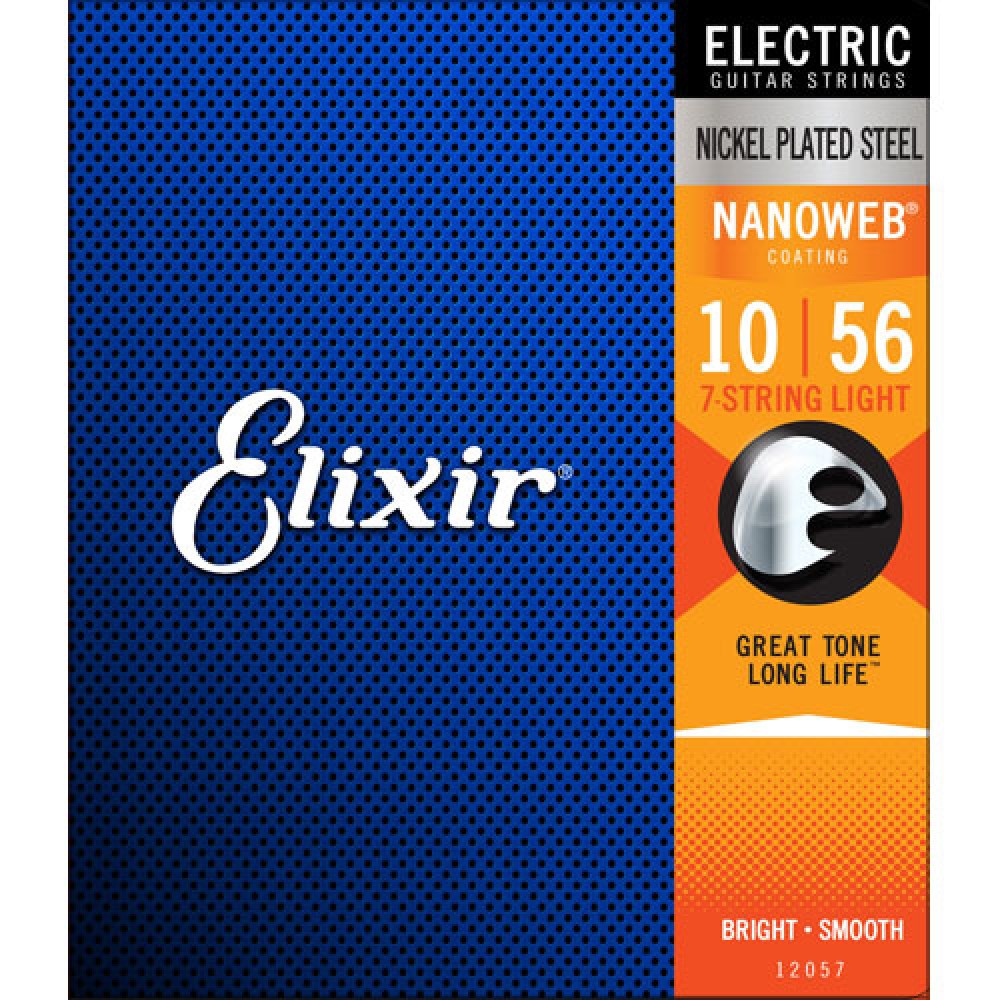 Elixir Nanoweb 7-String Electric Guitar Set 12057 (010056)