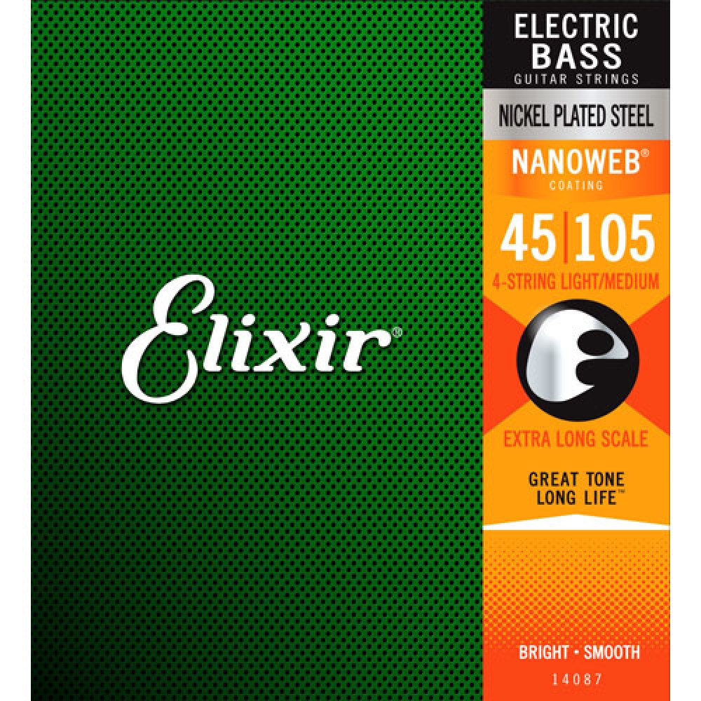Elixir Nickel Plated Bass Strings (45-105) Extra Light