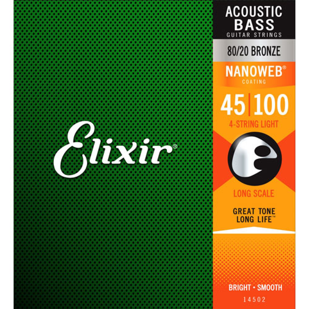 Elixir 14502 (45-100) Acoustic Bass Guitar Strings