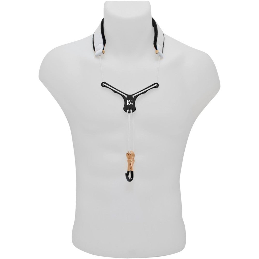 Cordón Saxofon BG S28YBMSH Cuero Zen Al Cuello Blanco