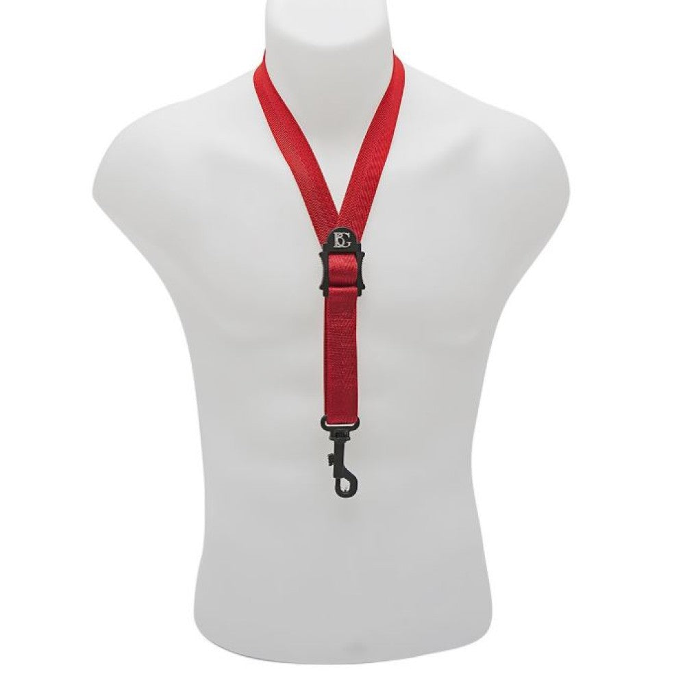 Cordón Saxofon BG S39SH Standard Rojo al cuello