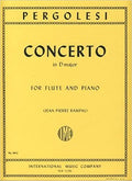 Concerto in G Major para Flauta Travesera y Piano. Pergolesi, G.B.