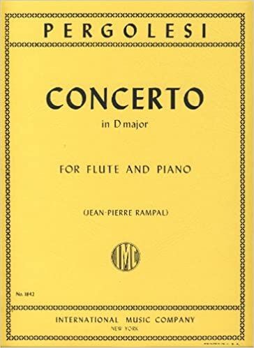 Concerto in G Major para Flauta Travesera y Piano. Pergolesi, G.B.