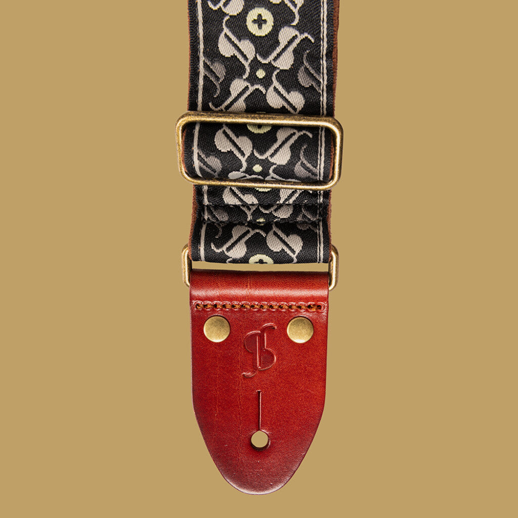 Correa Guitarra Stagg 30 Aniversario Gris - detalle hebilla