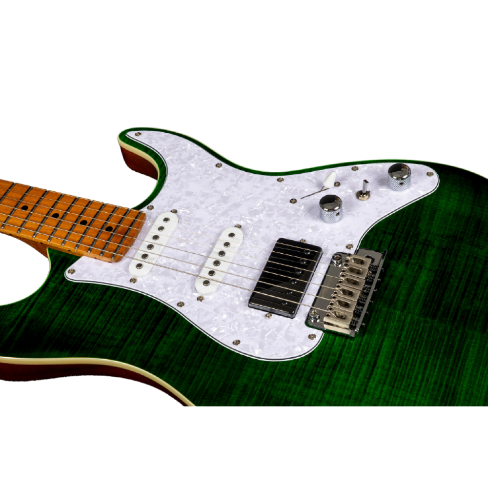 Guitarra Electrica Jet JS600-TGR-HSS Transparent Green_03
