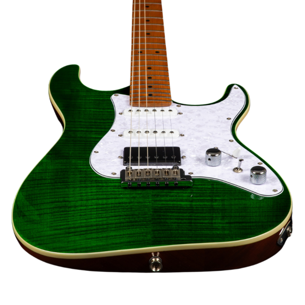 Guitarra Electrica Jet JS600-TGR-HSS Transparent Green_05