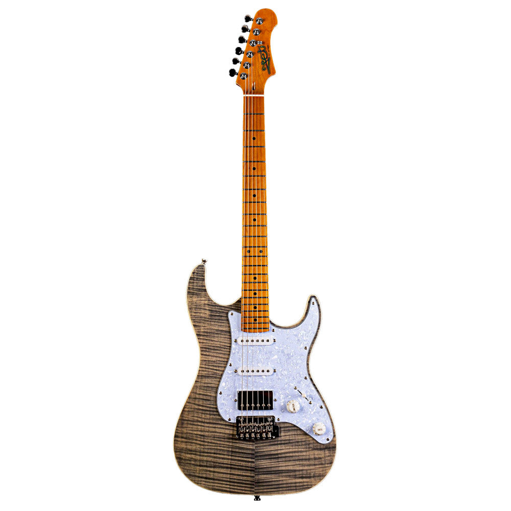 Guitarra Electrica Jet JS450-TBK-HSS Transparent Black_01